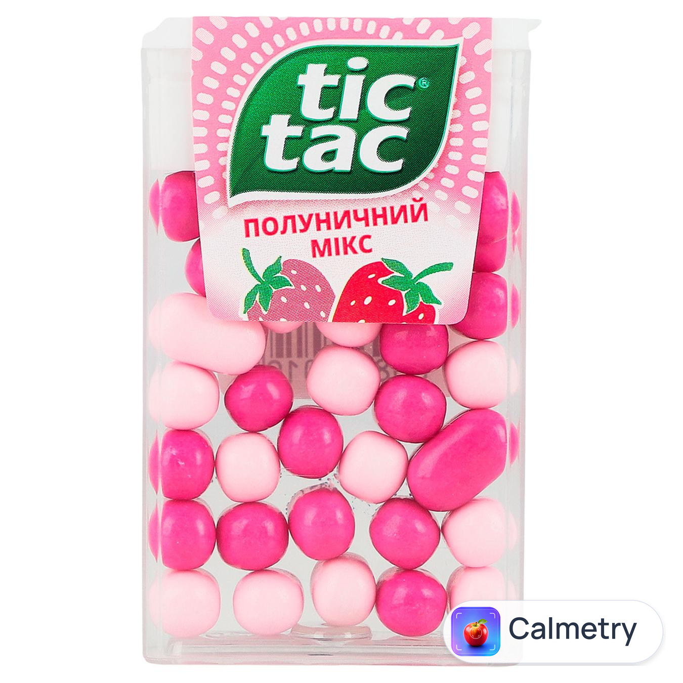 Драже Tic Tac Полуничний мікс 18г — фото продукту