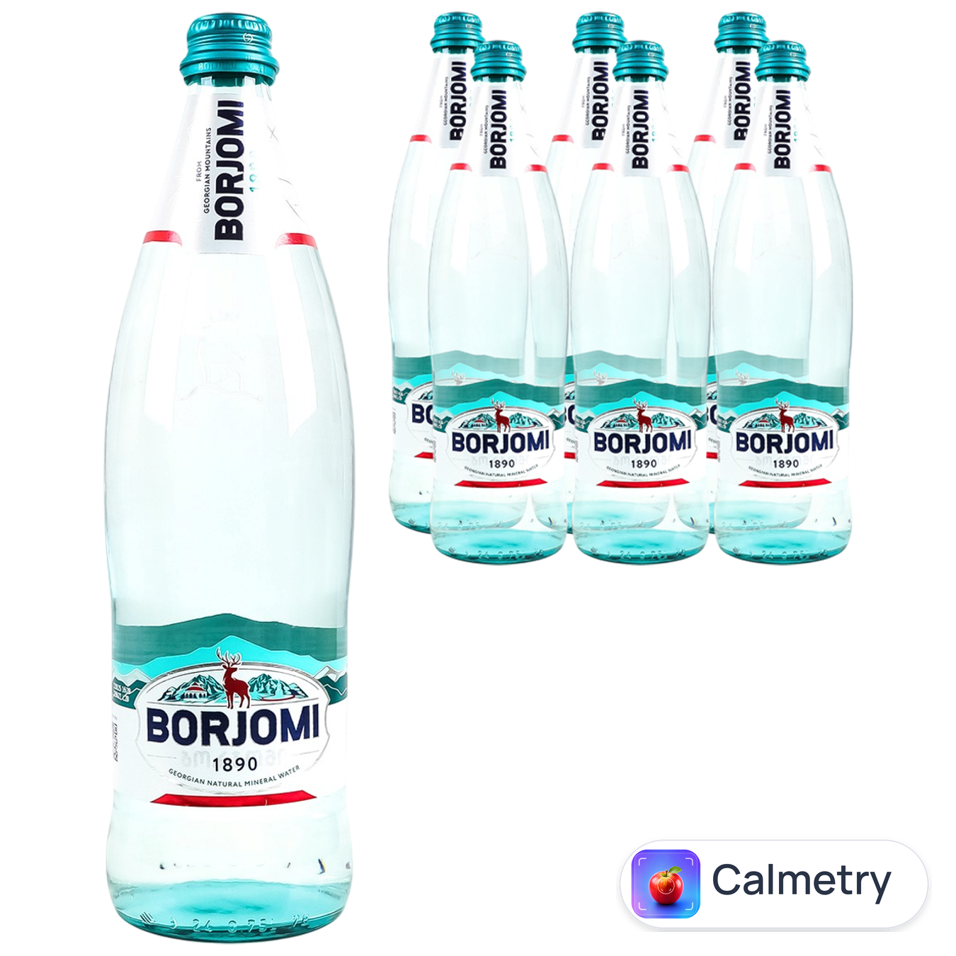Вода мінеральна Borjomi сильногазована 0,75л 6шт