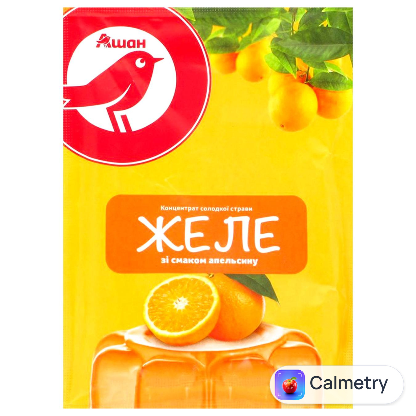 Желе Auchan зі смаком апельсину 90г
