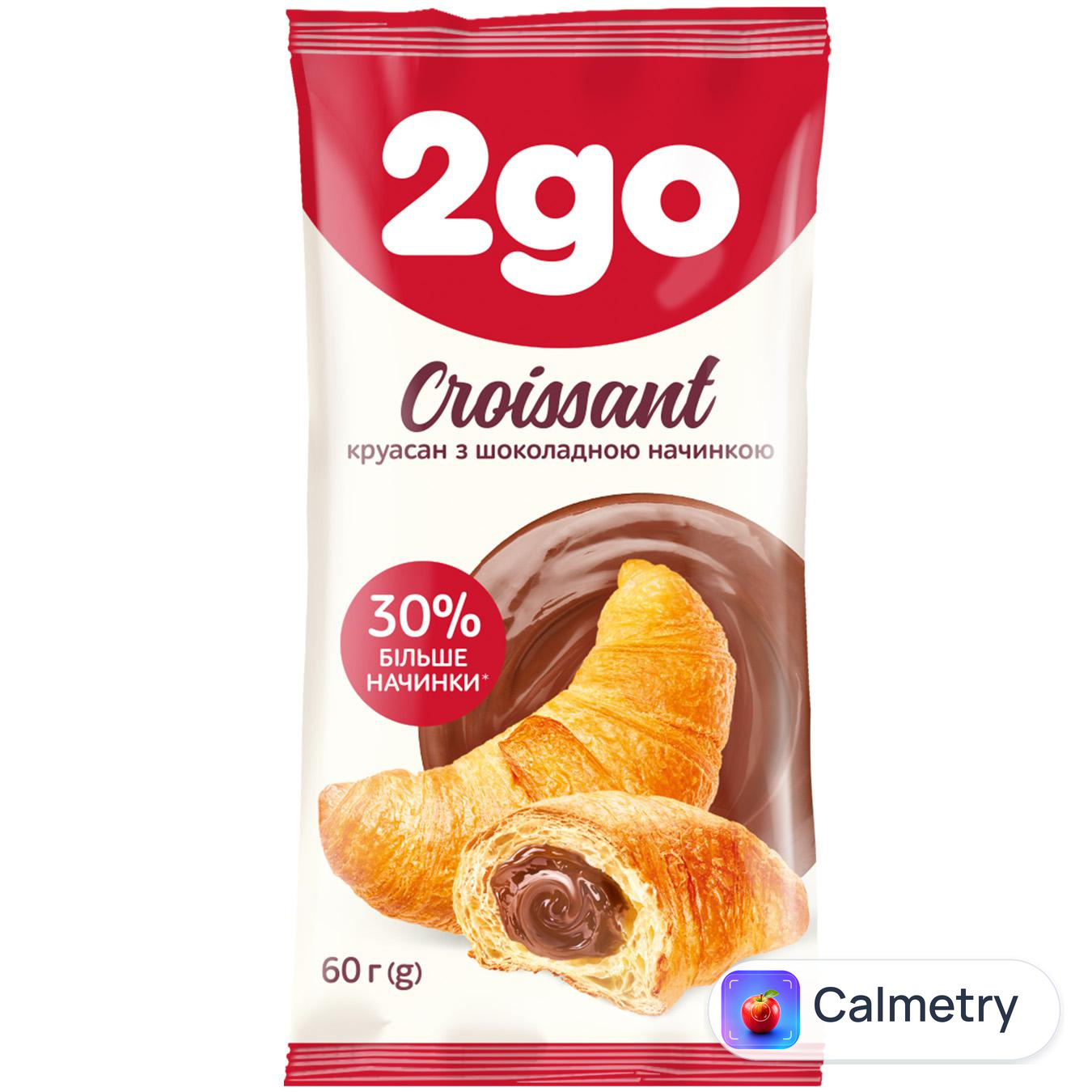 Круасан 2go з шоколадною начинкою 60г