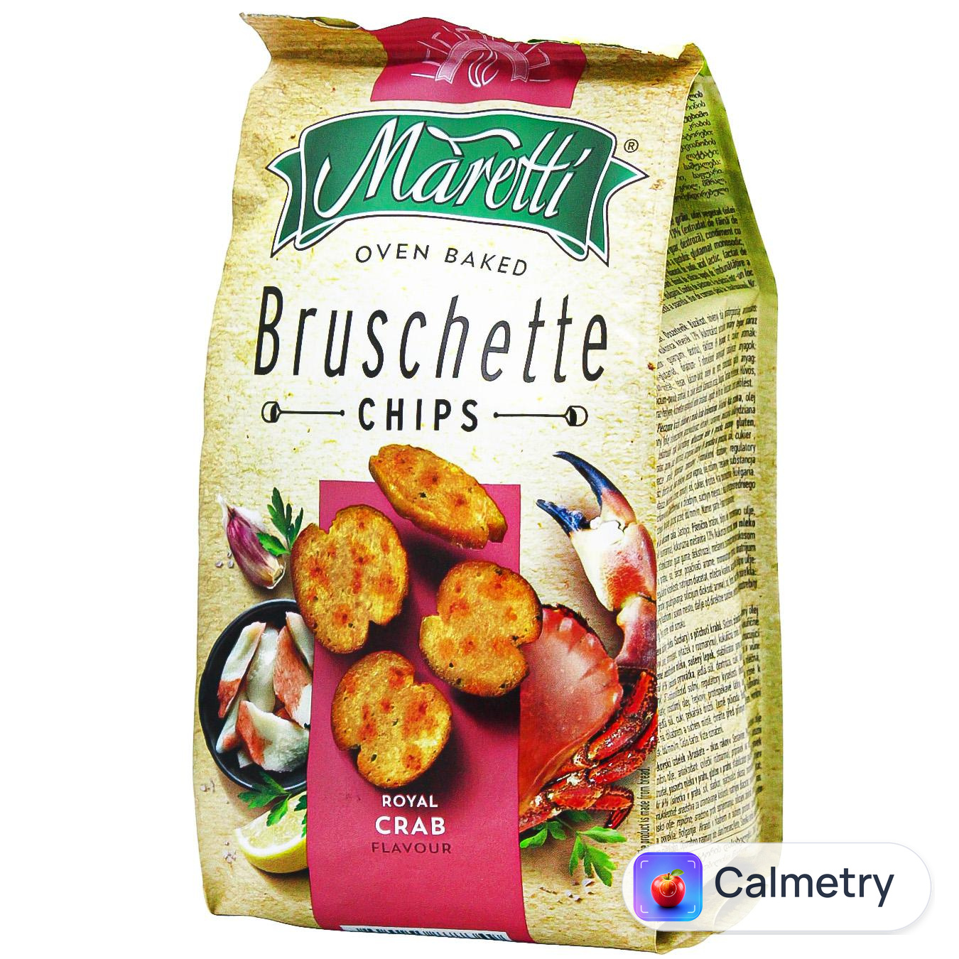 Брускети Maretti запечені зі смаком краба 70г — фото продукту