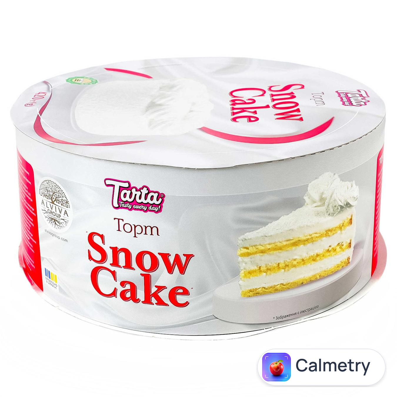 Торт Tarta Snow Cake бісквітний з кокосом 420г