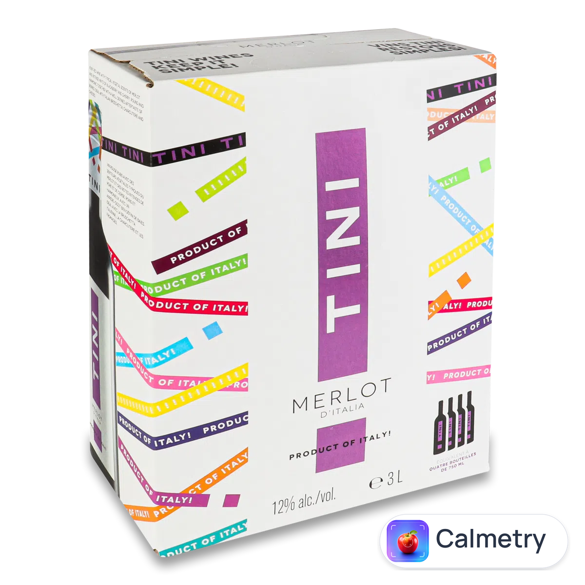 Вино Tini Merlot BiB 3л
