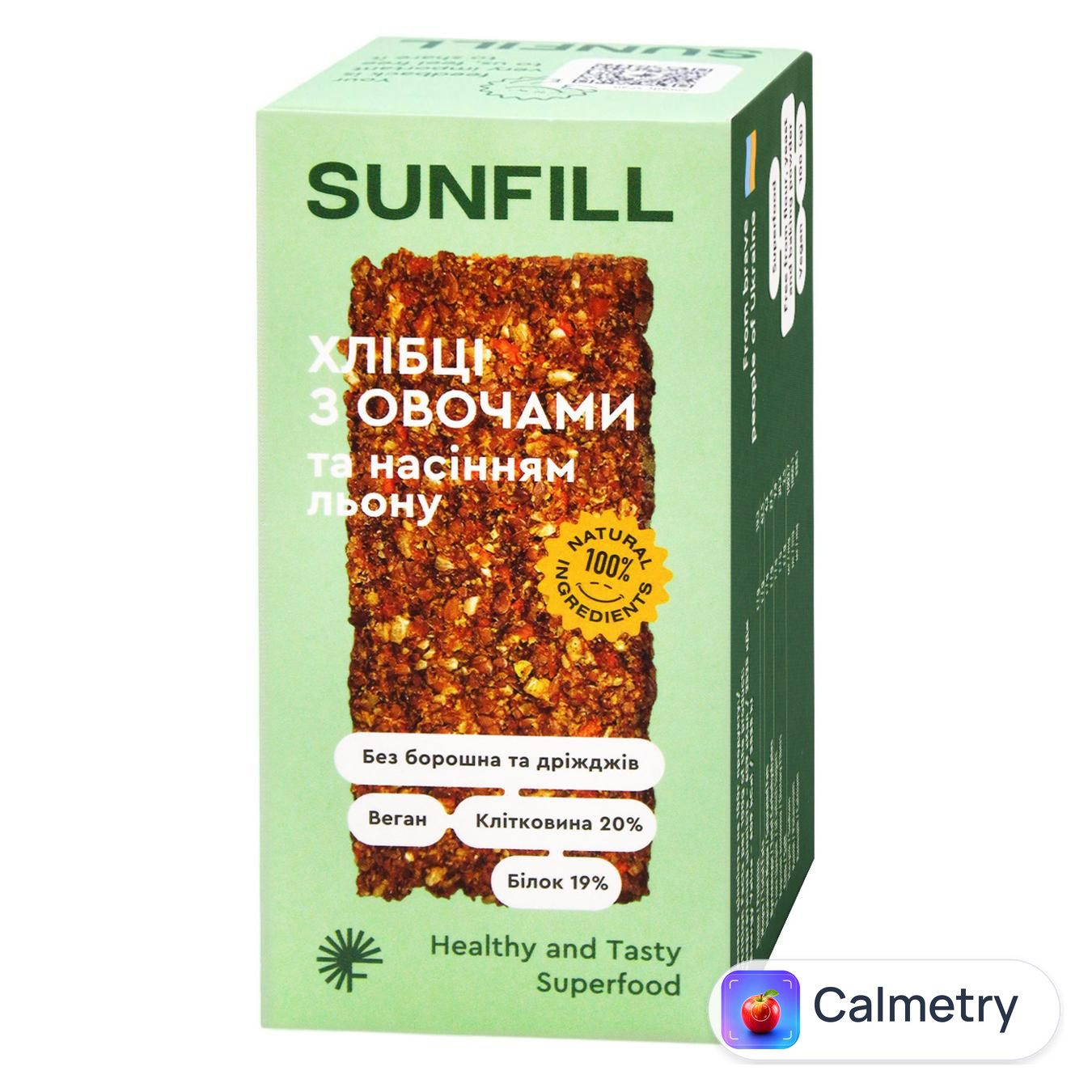 Хлібці Sunfill Овочеві 100г — фото продукту
