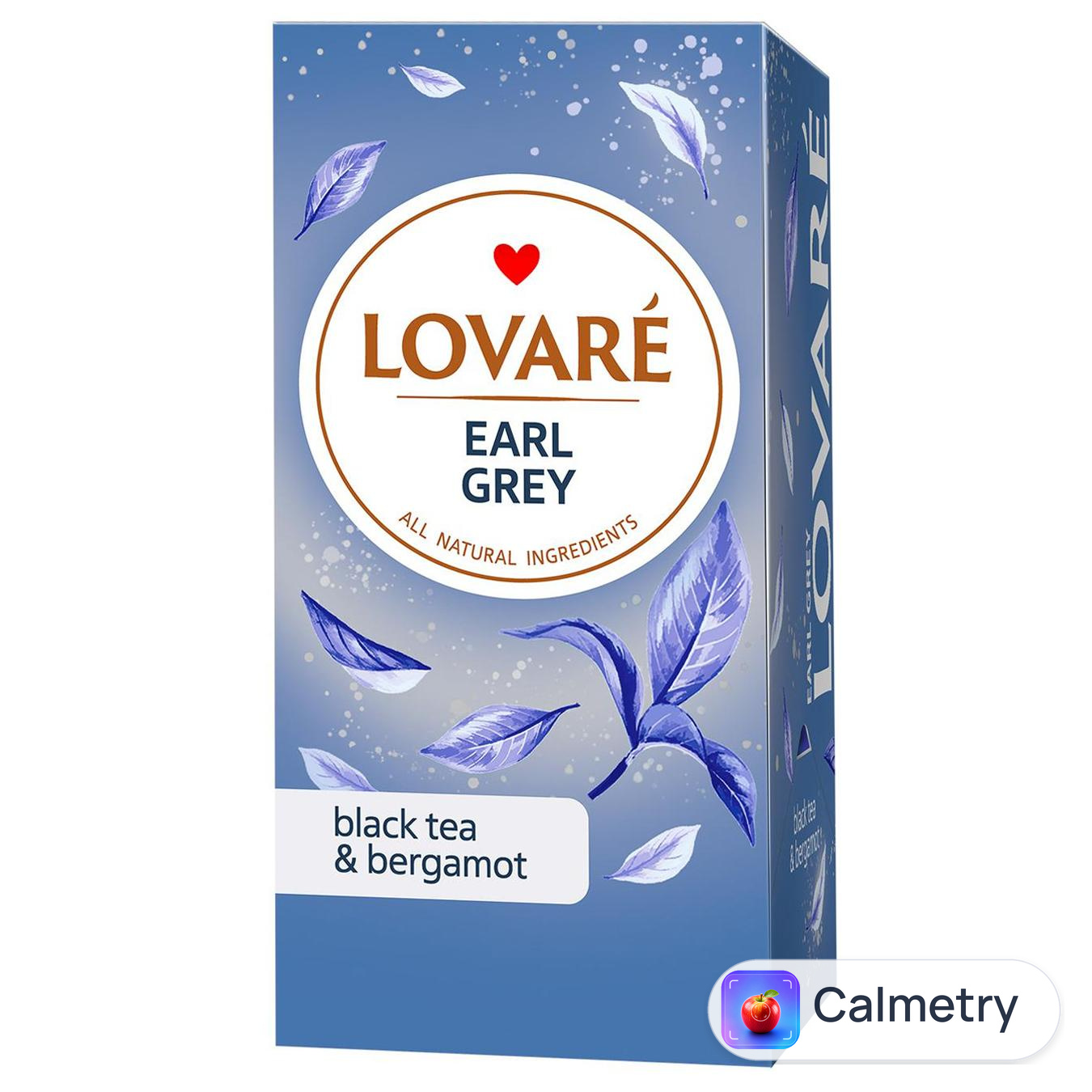 Чай чорний Lovare Earl Grey з ароматом бергамоту 2г*24шт