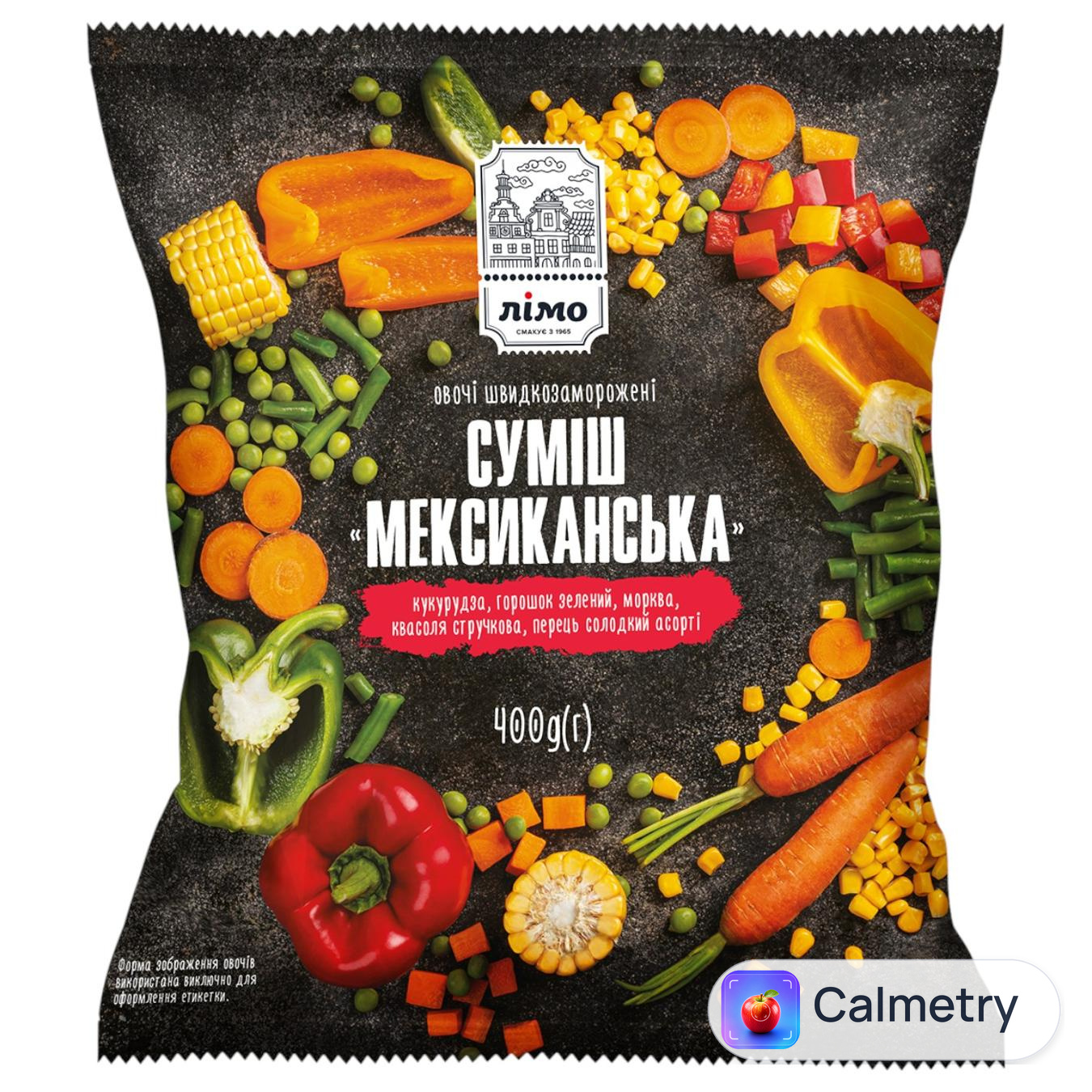 Суміш овочева Лімо Мексиканська суміш заморожена 400г