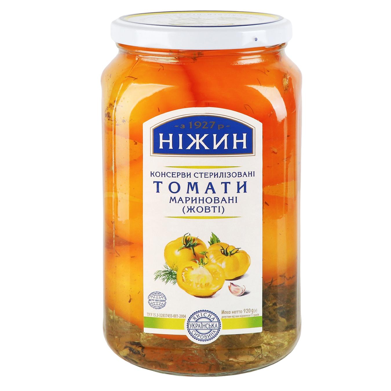 Томати Ніжин жовті мариновані 920г — фото продукту