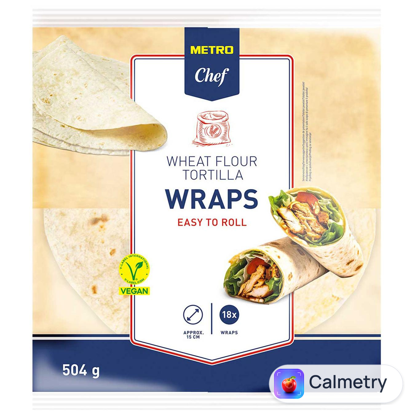 Тортилья Metro Chef пшенична 15см 18шт 504г — фото продукту