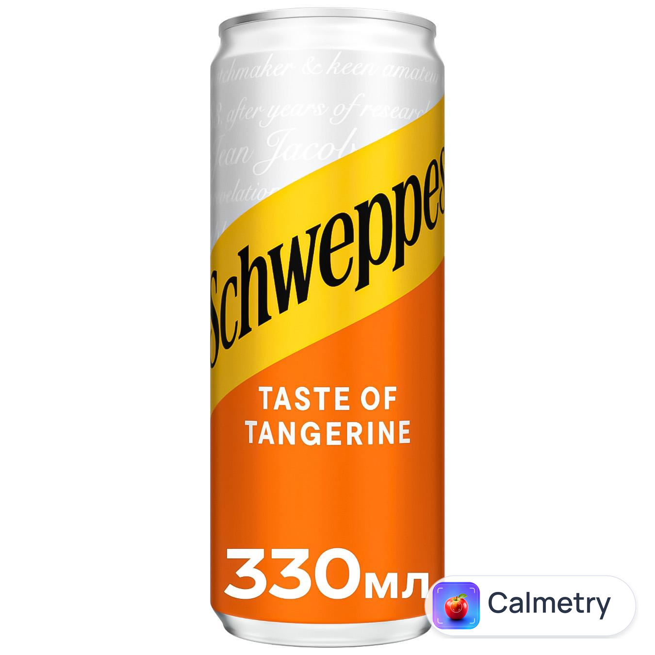 Напiй газований Schweppes Tangerine 0,33л — фото продукту