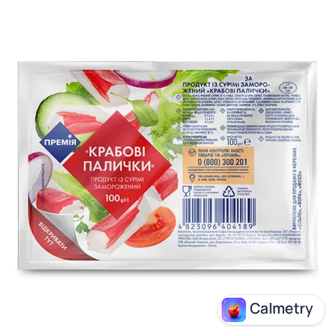 Палички крабові «Премія»® продукт з сурімі заморожені