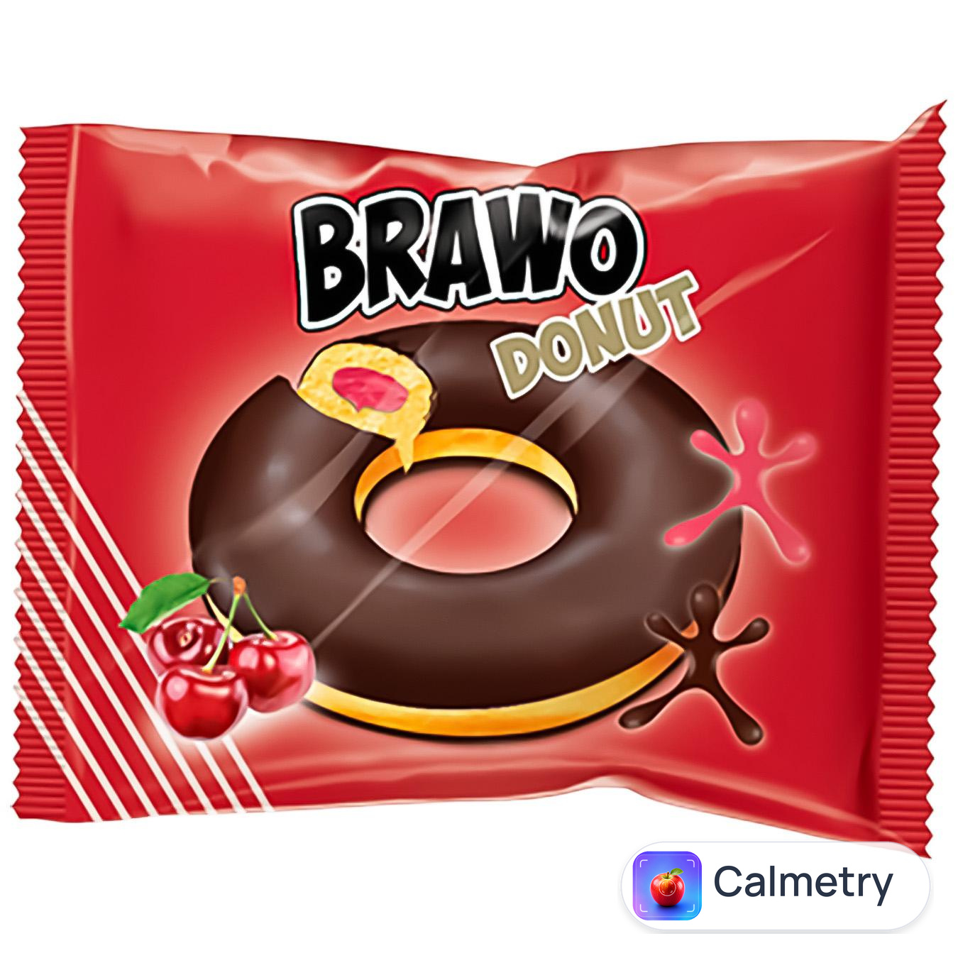 Кекс Brawo Donut з вишневою начинкою у какао-молочнiй глазурi 50г Ani