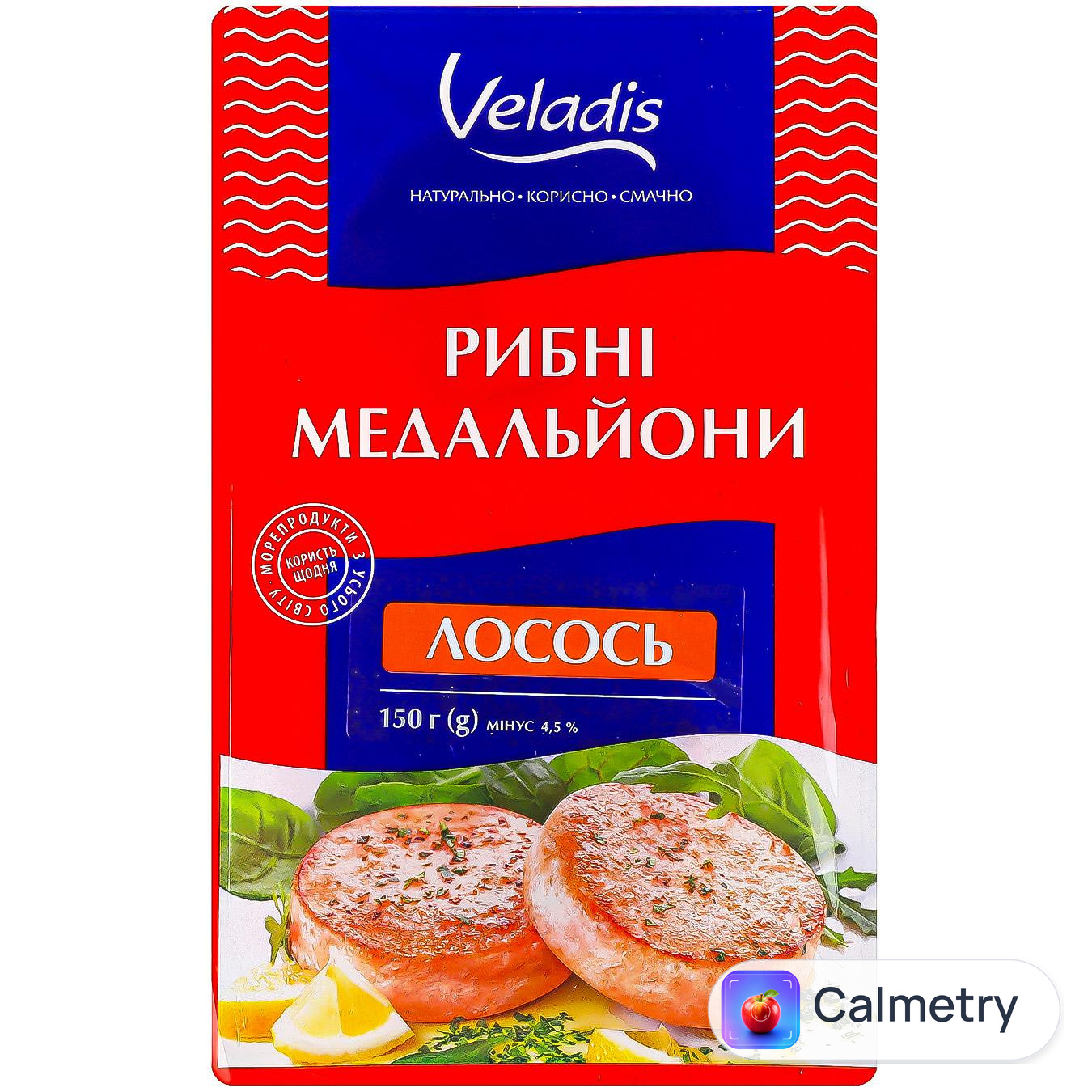 Медальйони Veladis з м'яса лосося заморожені 150г