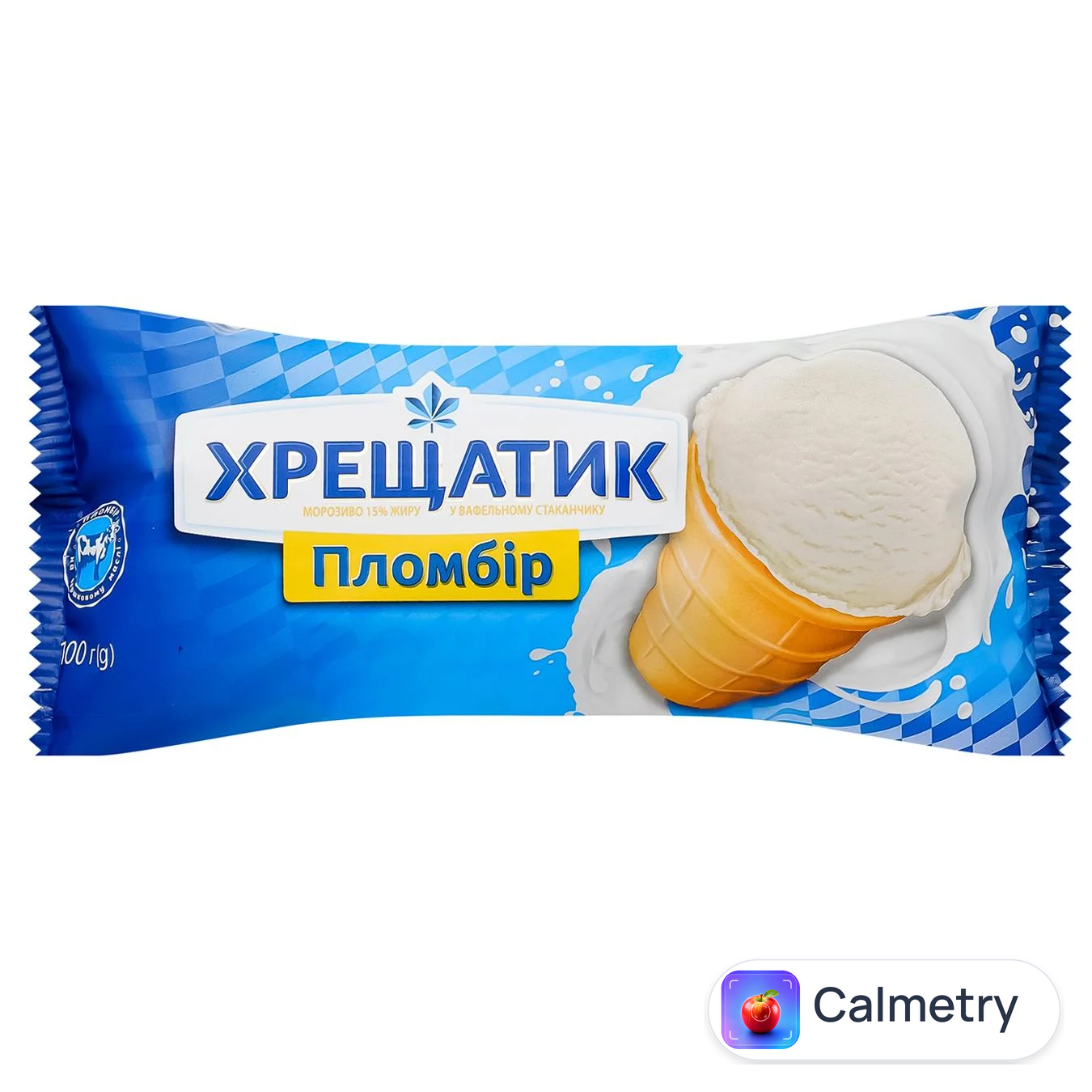 Морозиво Хрещатик пломбір 100г — фото продукту