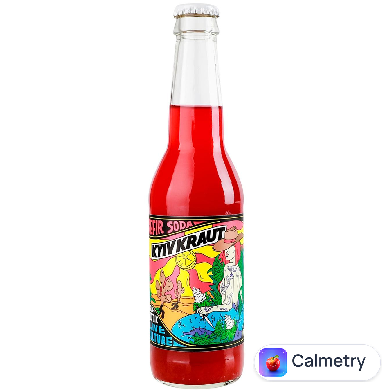 Напій ферментований Kyivkraut Kefir Soda з малиною 0,33л Kyiv Kaut