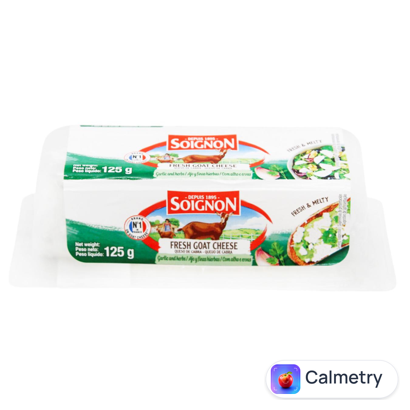 Сир Merci Chef Buchette de Chevre козячий з часником та травами 60% 125г