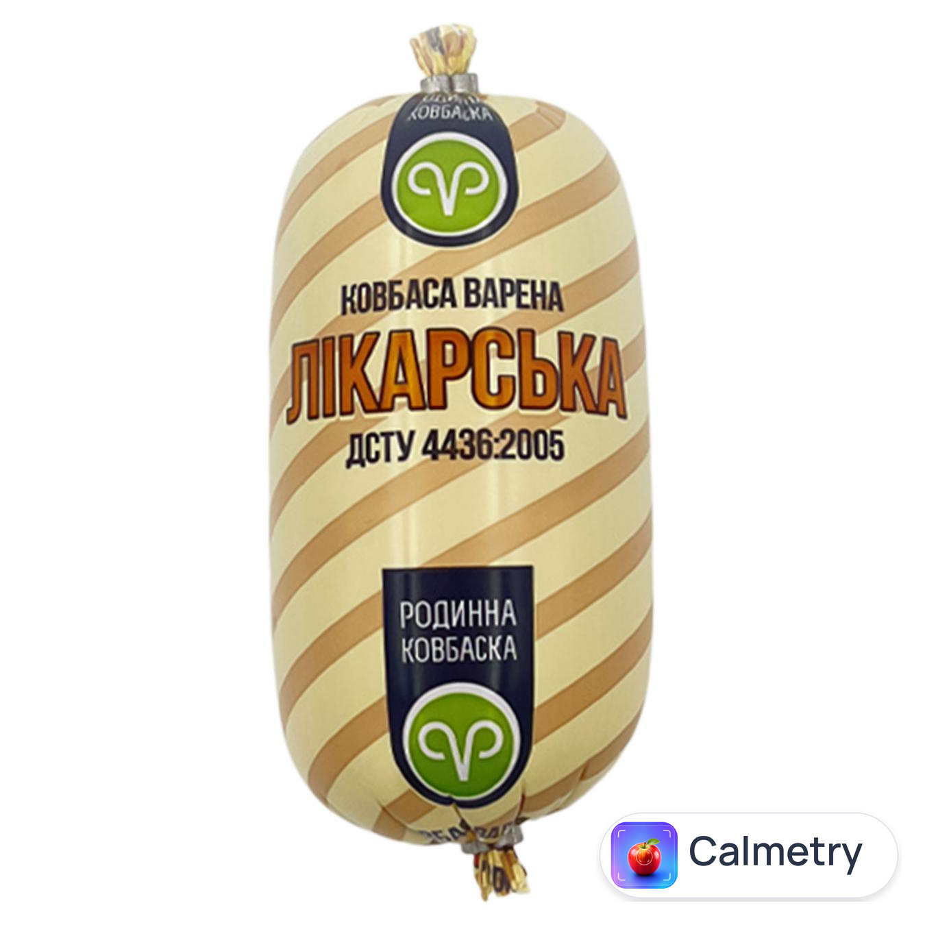 Ковбаса Родинна Ковбаска Лікарська варена вищий сорт 450г