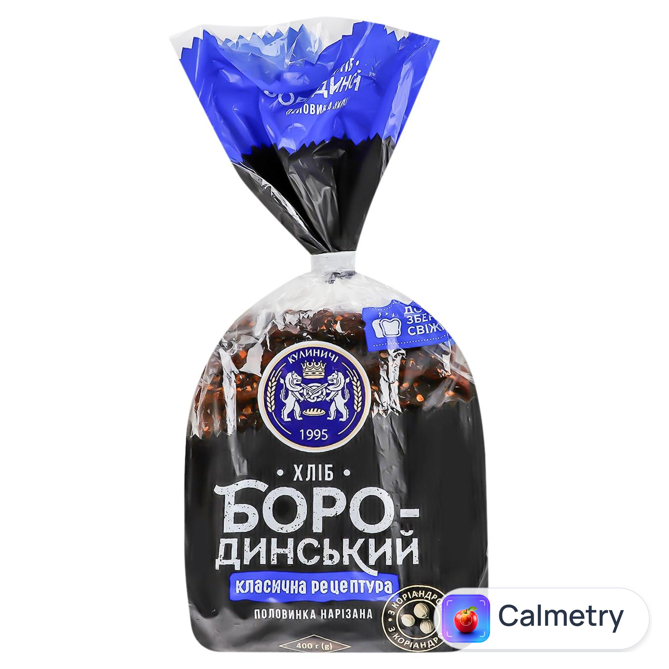 Хліб Кулиничі Бородинський половина нарізаний 400г — фото продукту
