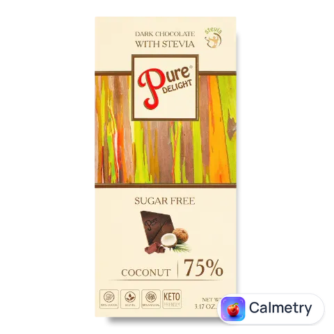 Шоколад чорний Pure Delight Coconut 75%