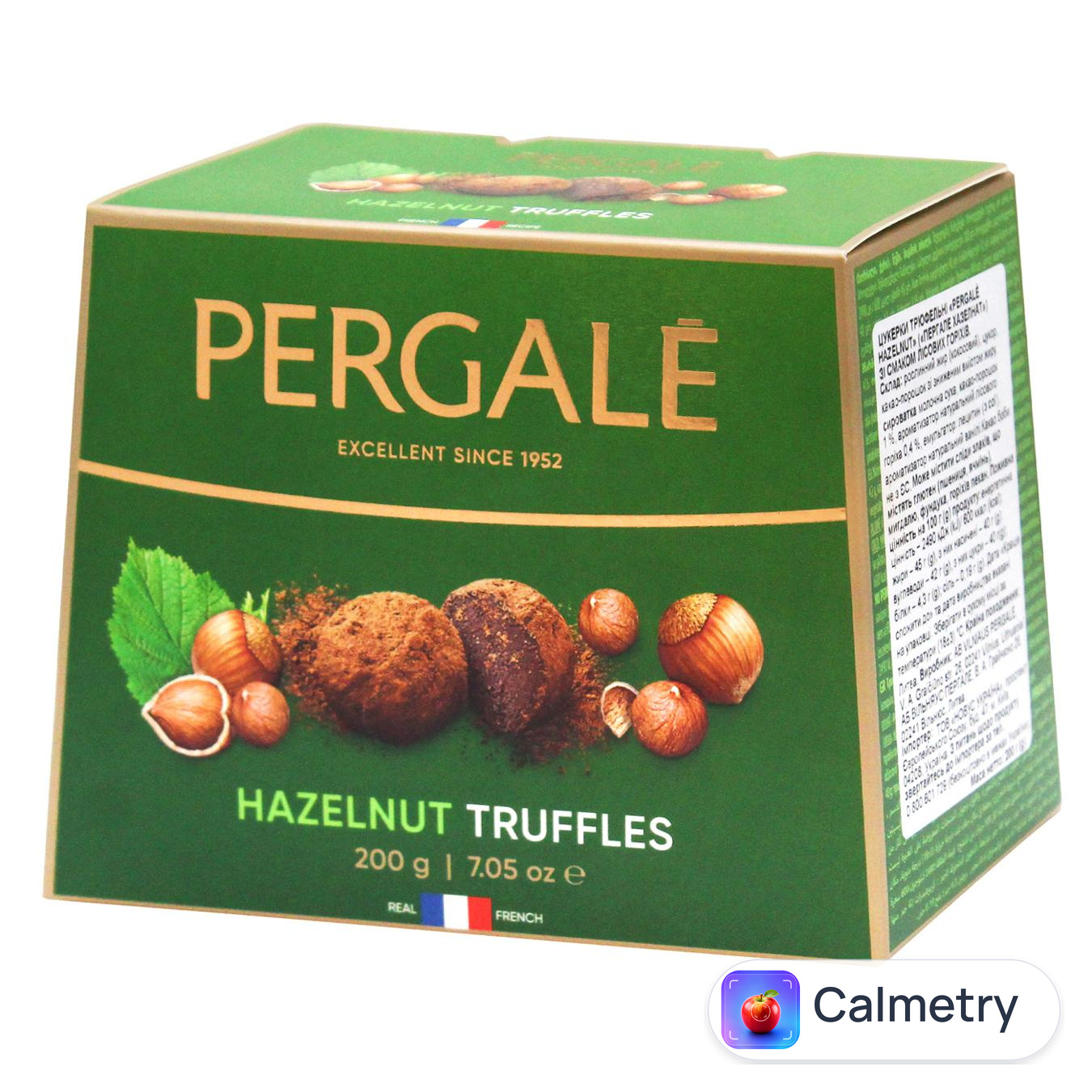 Цукерки Pergale Truffles Hazelnut 200г