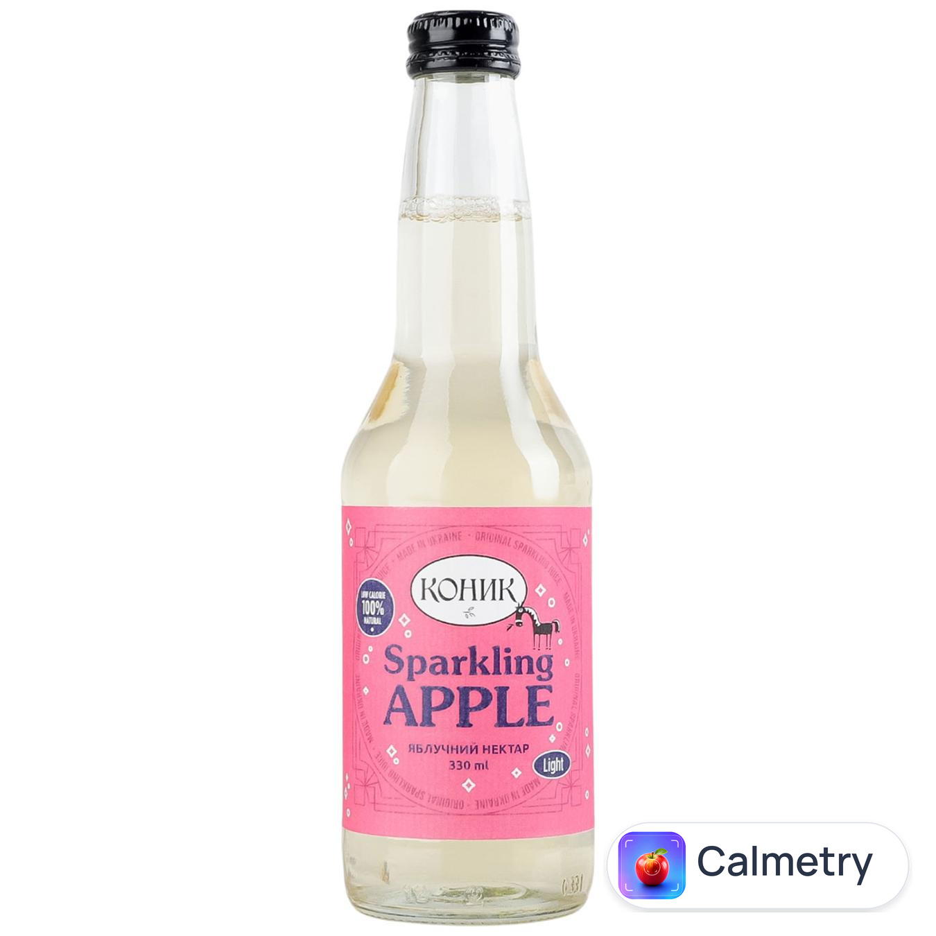 Нектар газований Коник Sparkling Apple яблучний 0,33л
