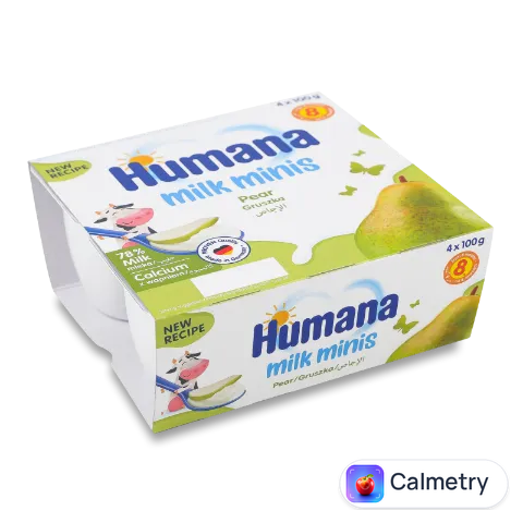 Продукт кисломолочний Humana Milk minis з грушею