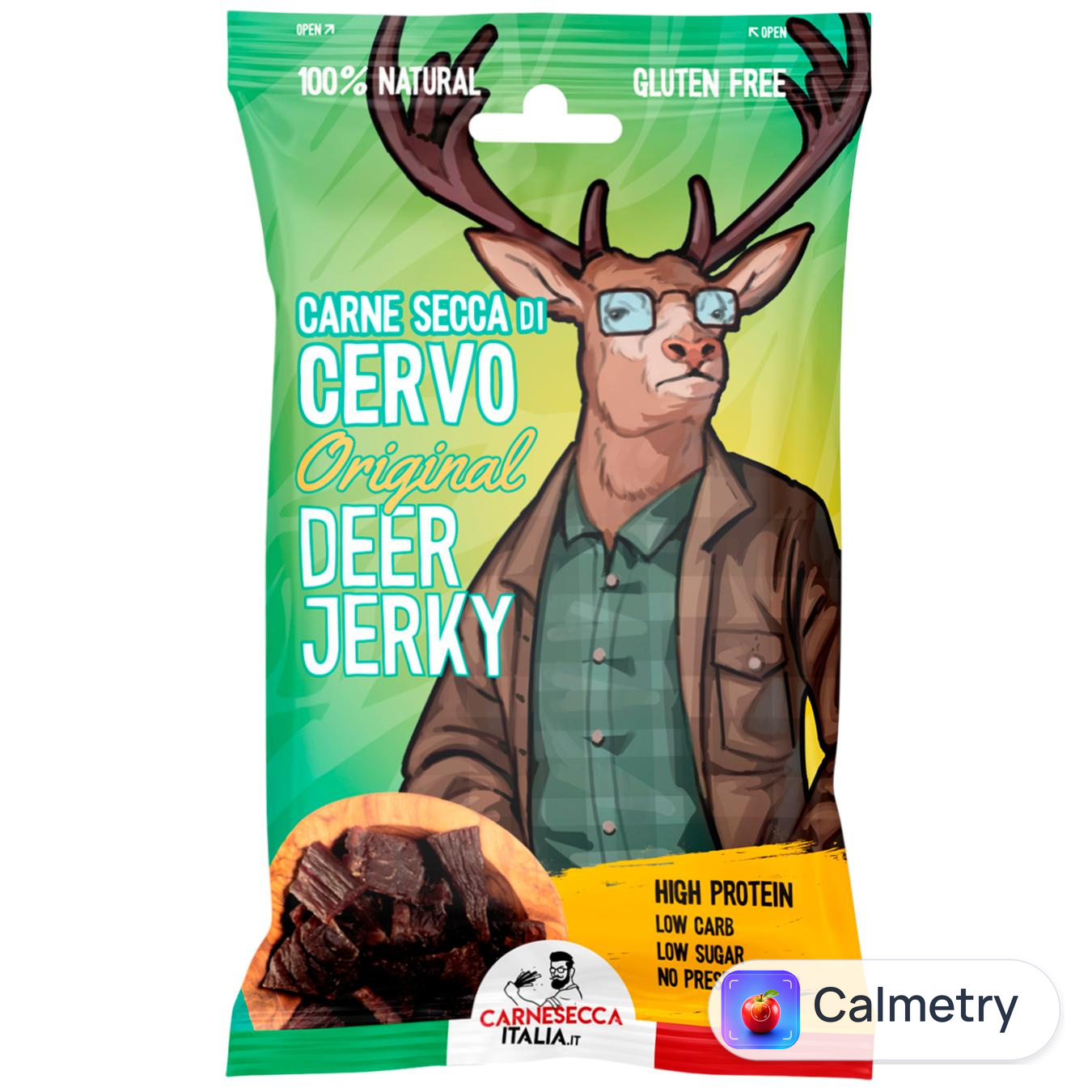 Джерки Carne Secca з в'яленої оленини 25г