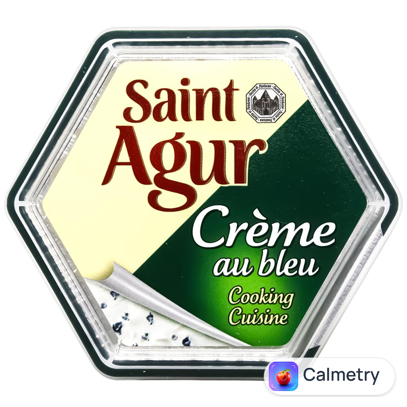 Крем-сир плавлений Bongrain Saint Agur на основі сиру з синьою пліснявою 60% 150г — фото продукту