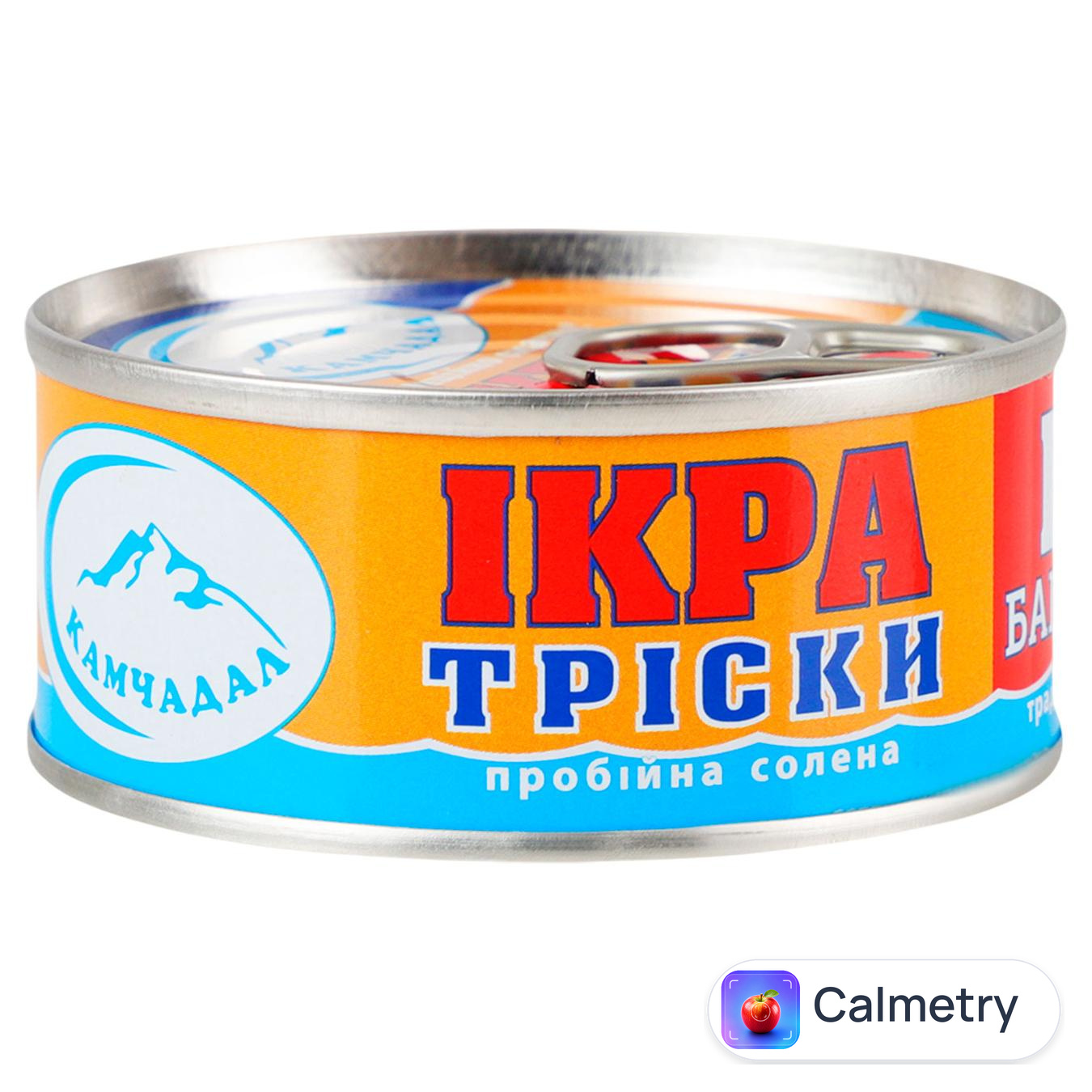 Ікра тріски Камчадал пробійна солена 80г — фото продукту