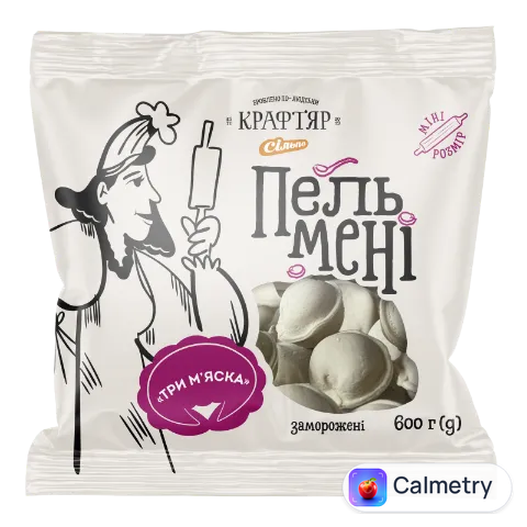 Пельмені Крафтяр Три м'яска заморожені