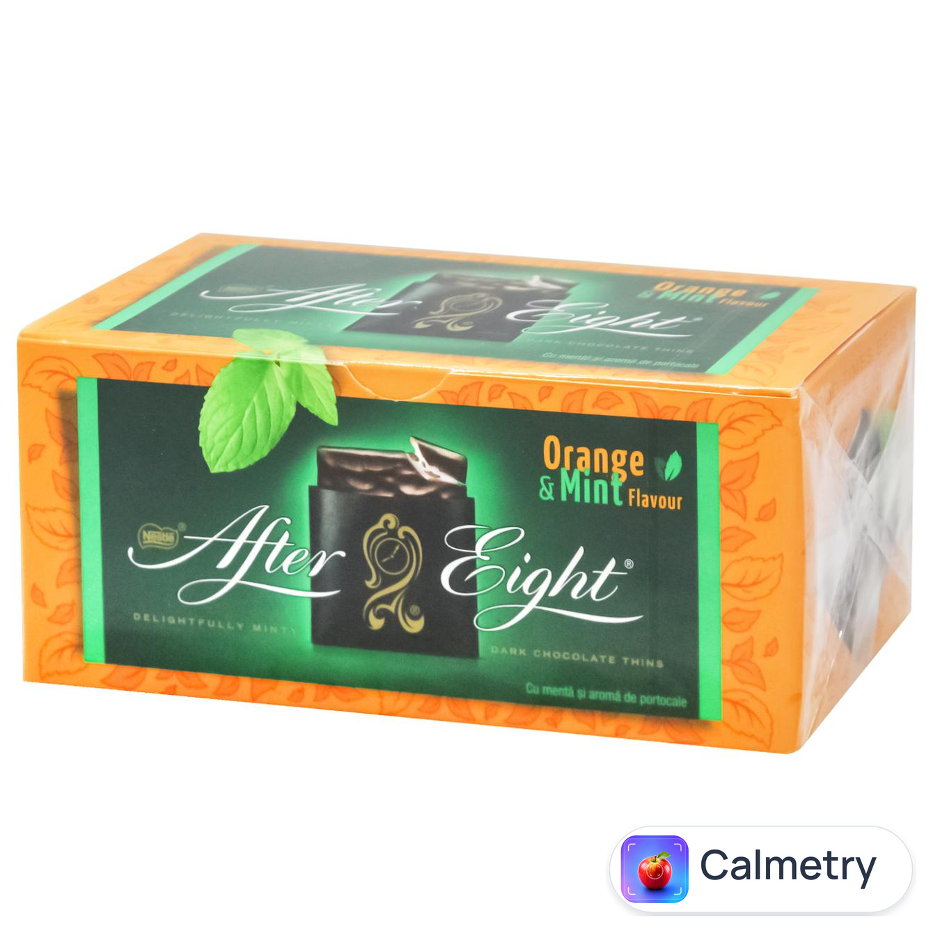 Цукерки NESTLÉ® After Eight з м'ятною начинкою зі смаком апельсина 200г — фото продукту