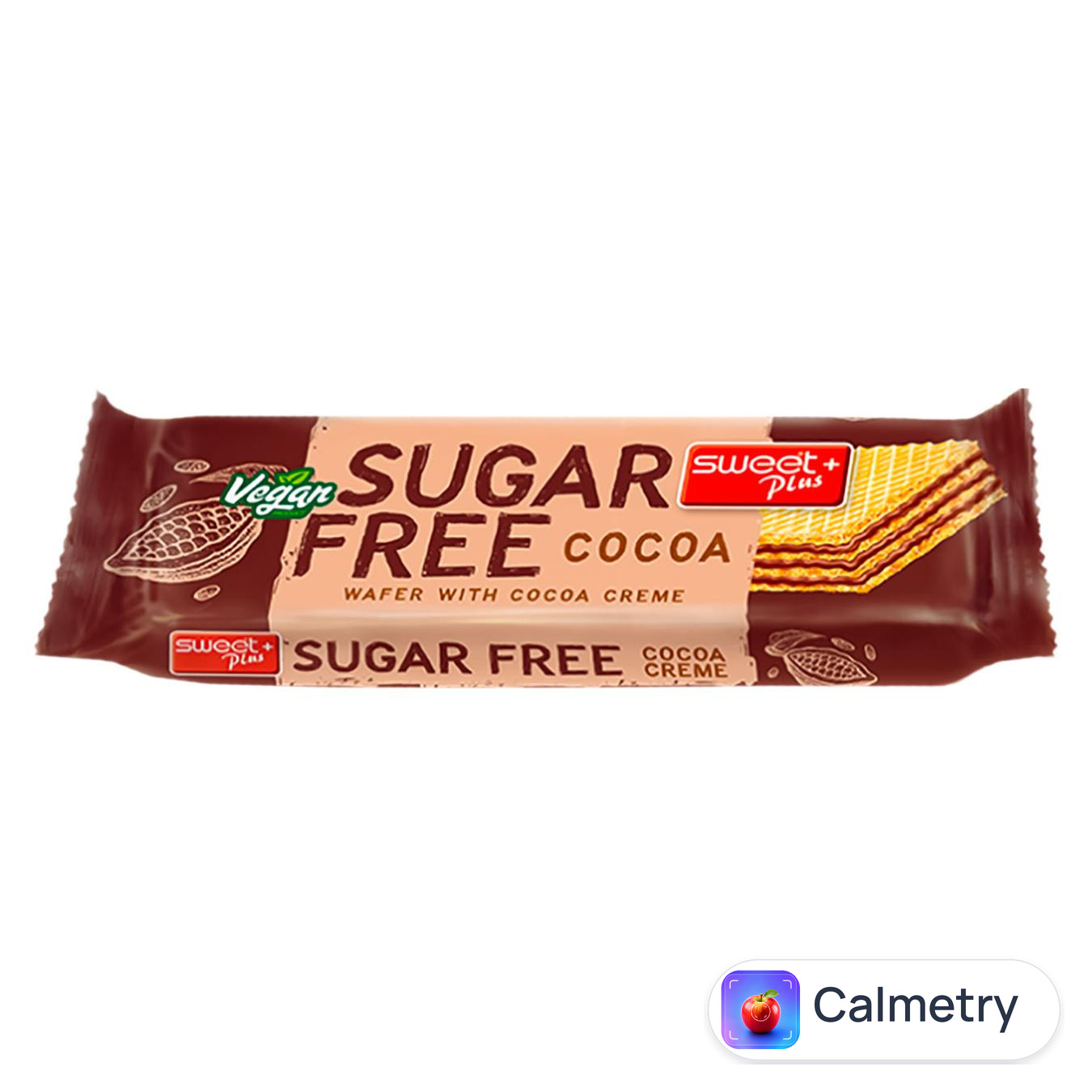 Вафлі Sweet Plus без цукру з какао-кремом з підсолоджувачами 24г