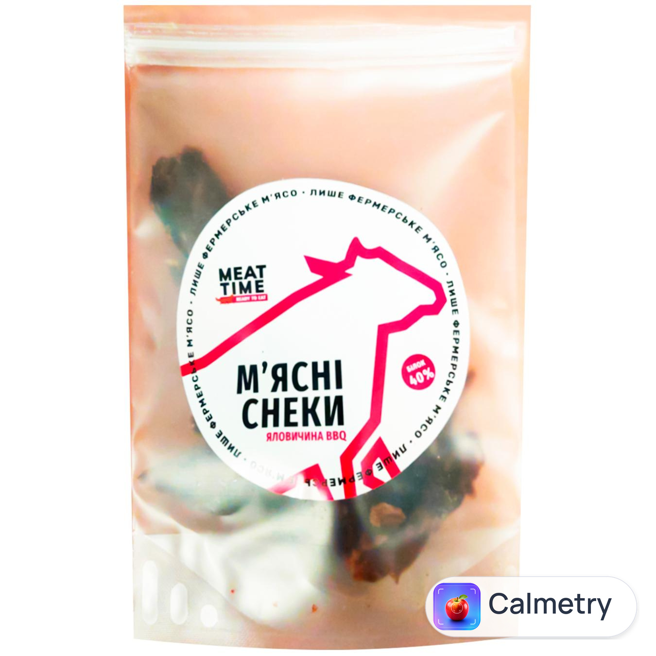 Снеки м'ясні Meat Time BBQ з яловичини 30г