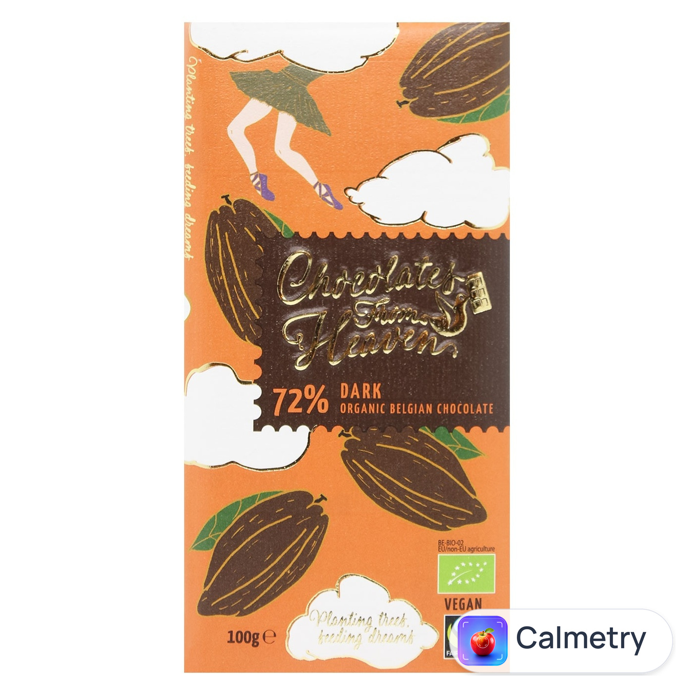 Шоколад чорний Chocolate From Heaven 72% 100г