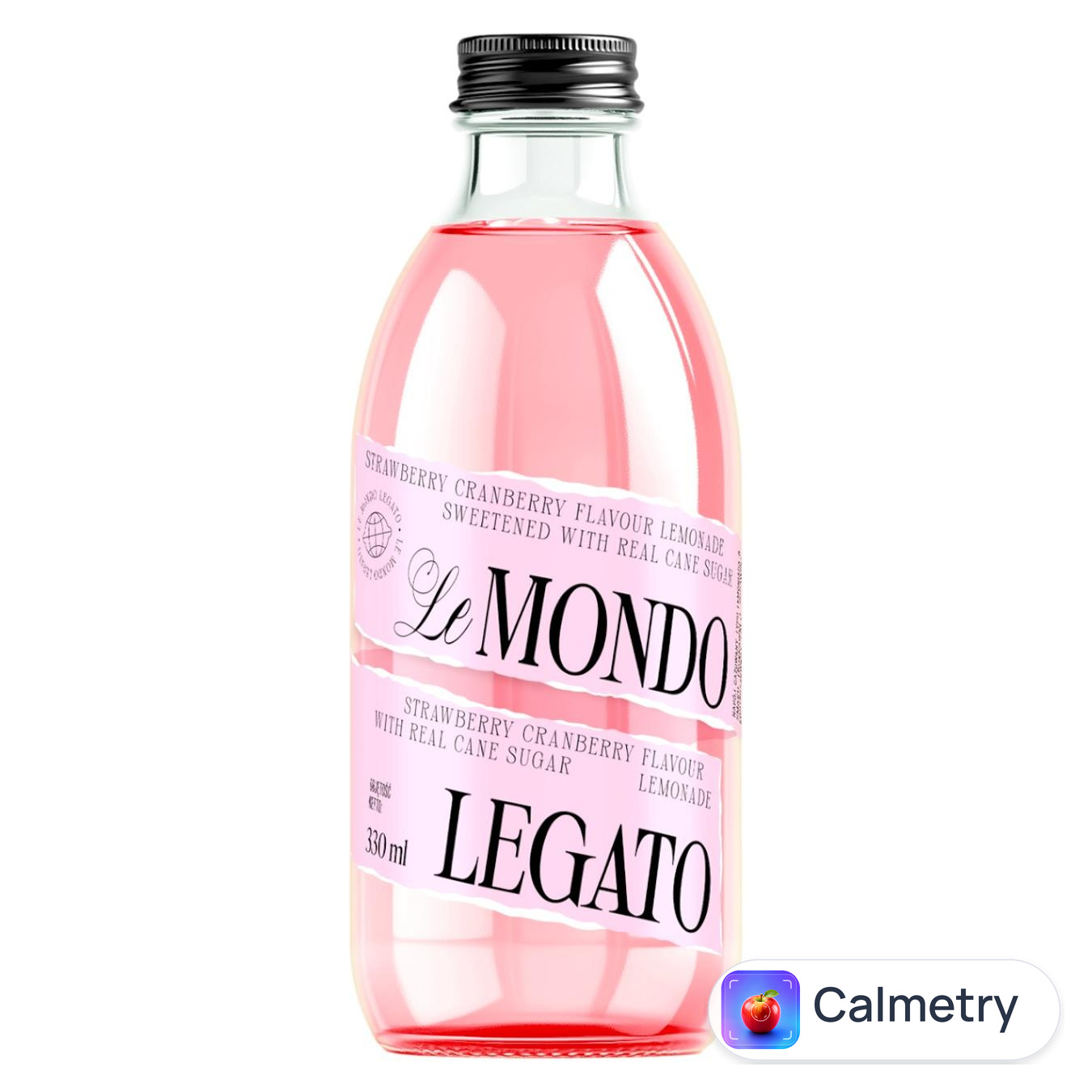 Лимонад Le Mondo Legato зі смаком полуниці та журавлини 0,33л