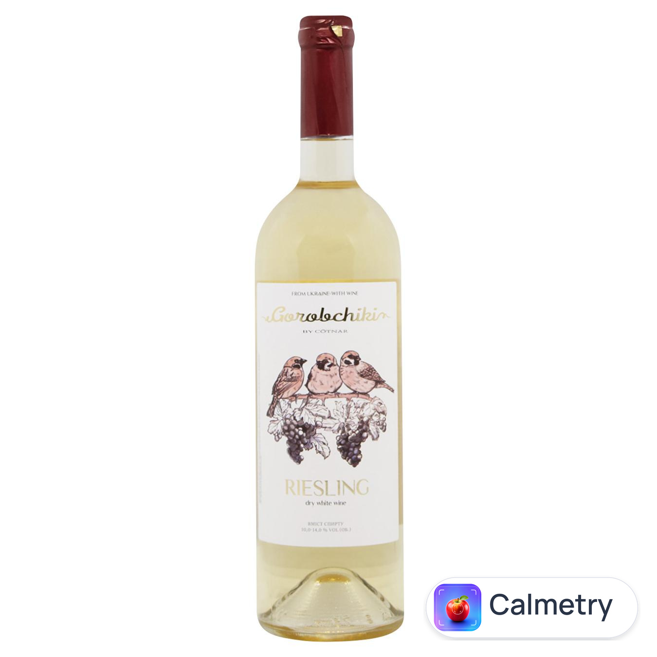 Вино Cotnar Gorobchiki Riesling біле сухе 10-14% 0,75л — фото продукту