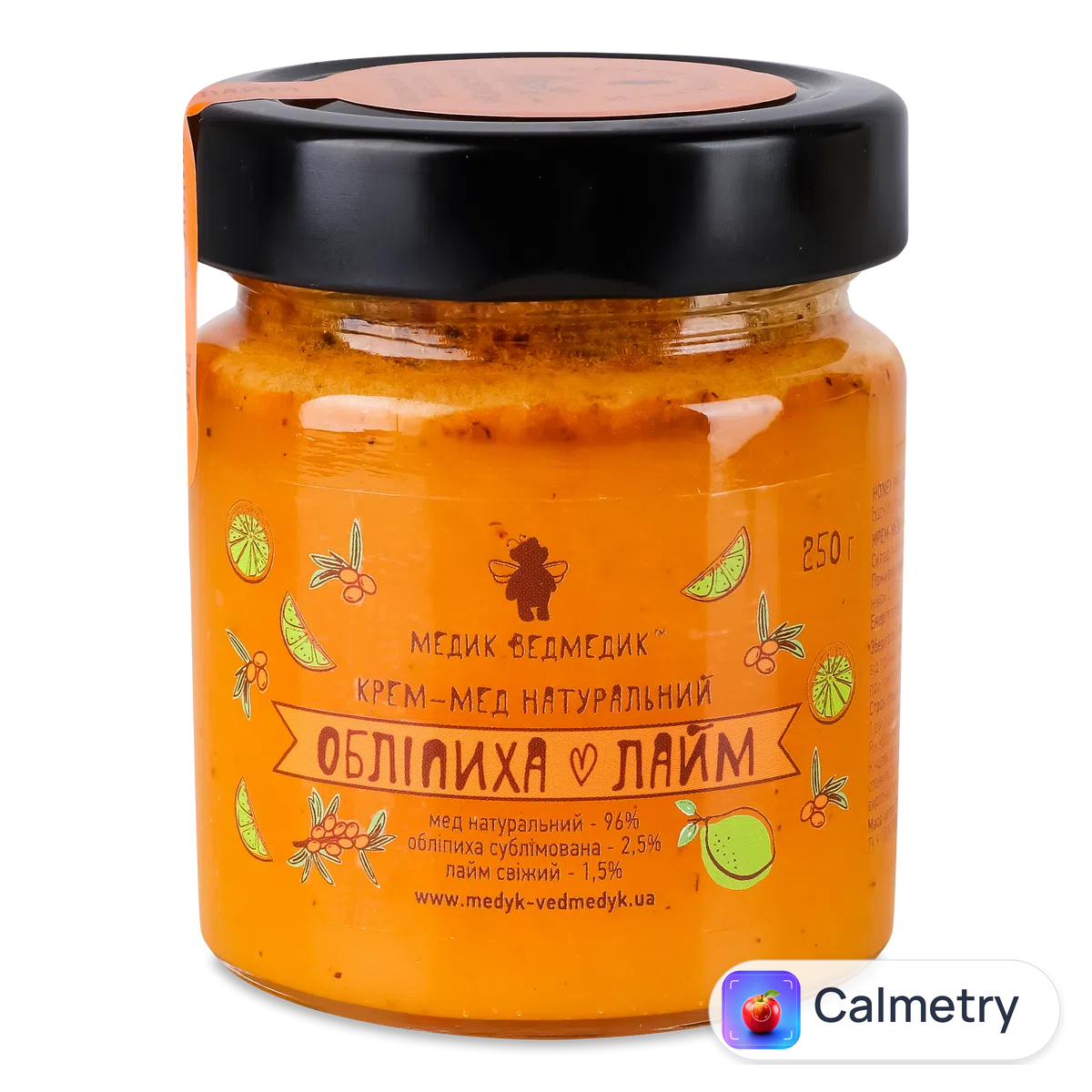 Мед Лавка традицій «Медик Ведмедик» з обліпихою та лаймом 250г