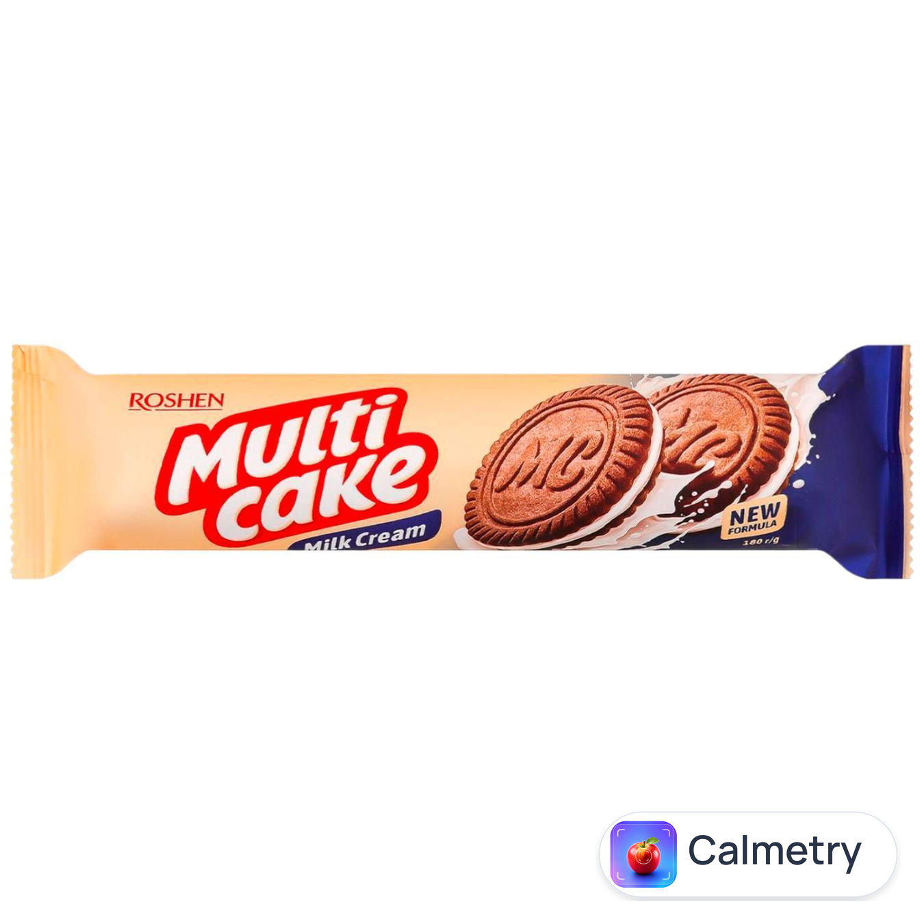 Печиво Roshen Multicake з молочно-кремовою начинкою 180г
