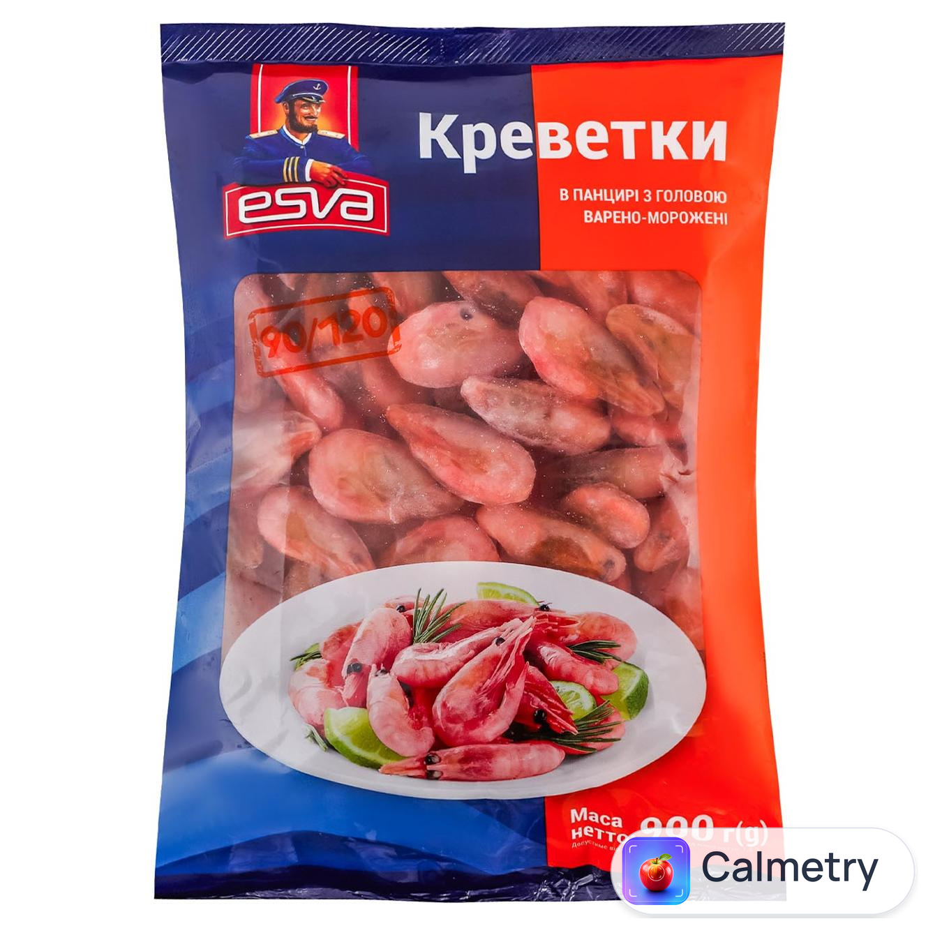 Креветки Esva варено-морожені 90/120 900г — фото продукту