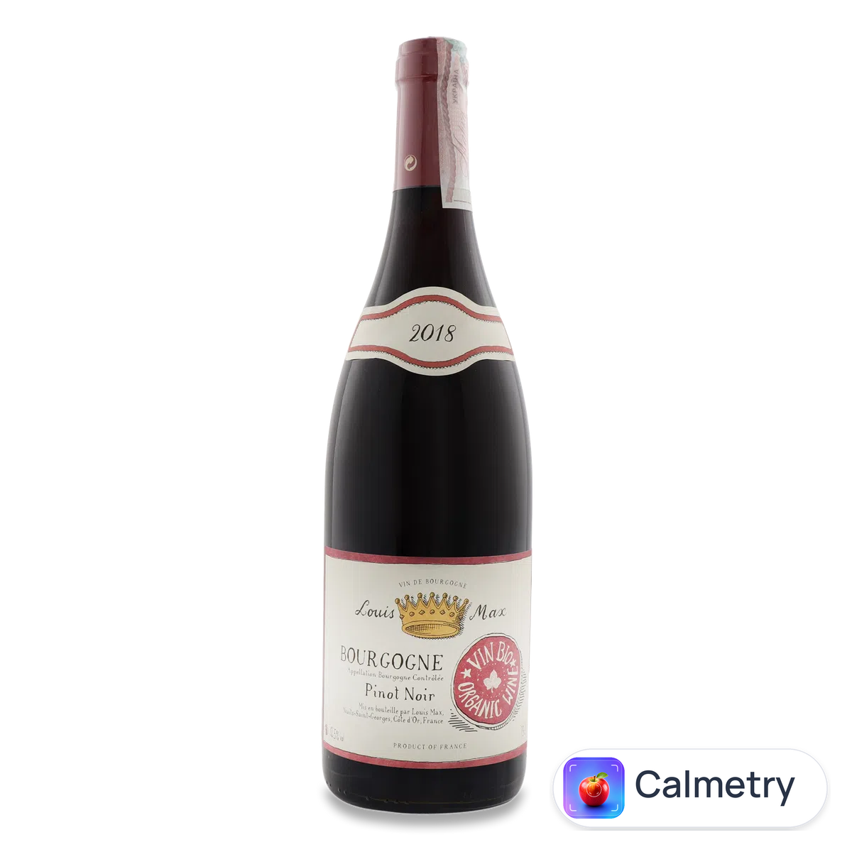 Вино Louis Max Bourgogne Pinot Noir Organic rouge 0,75л