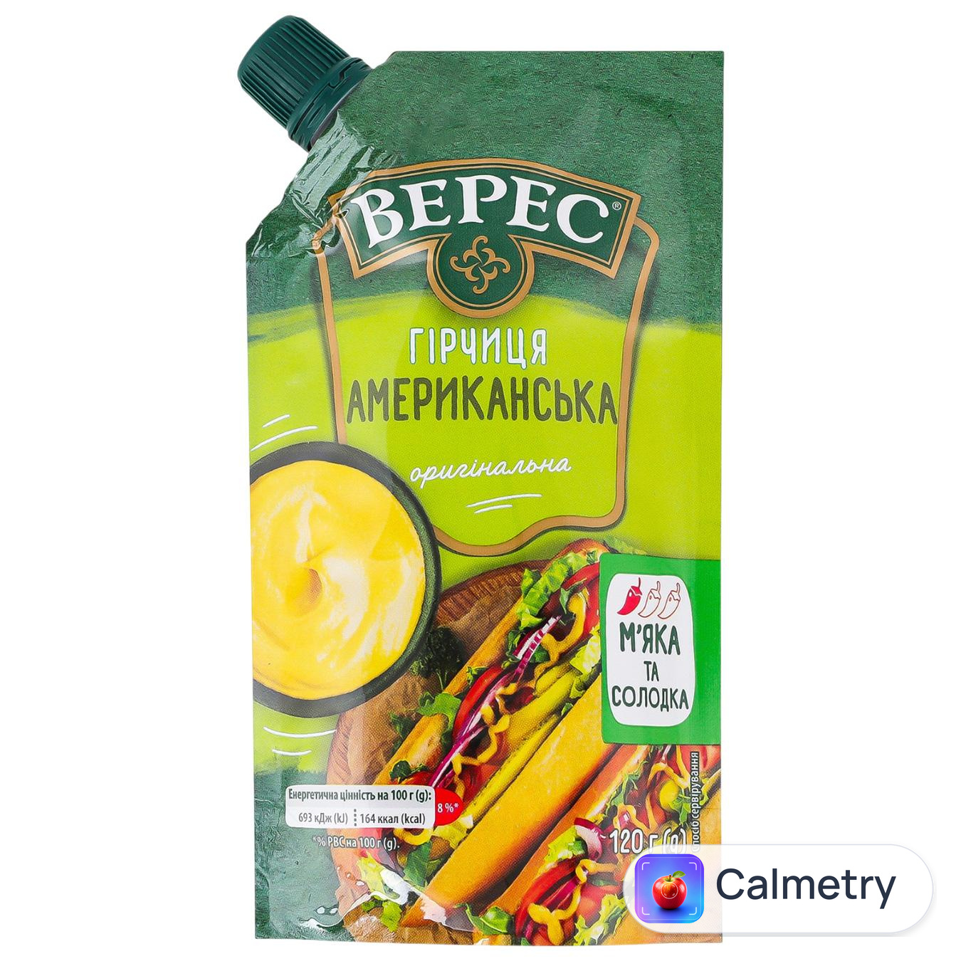 Гірчиця Верес Американська 120г — фото продукту
