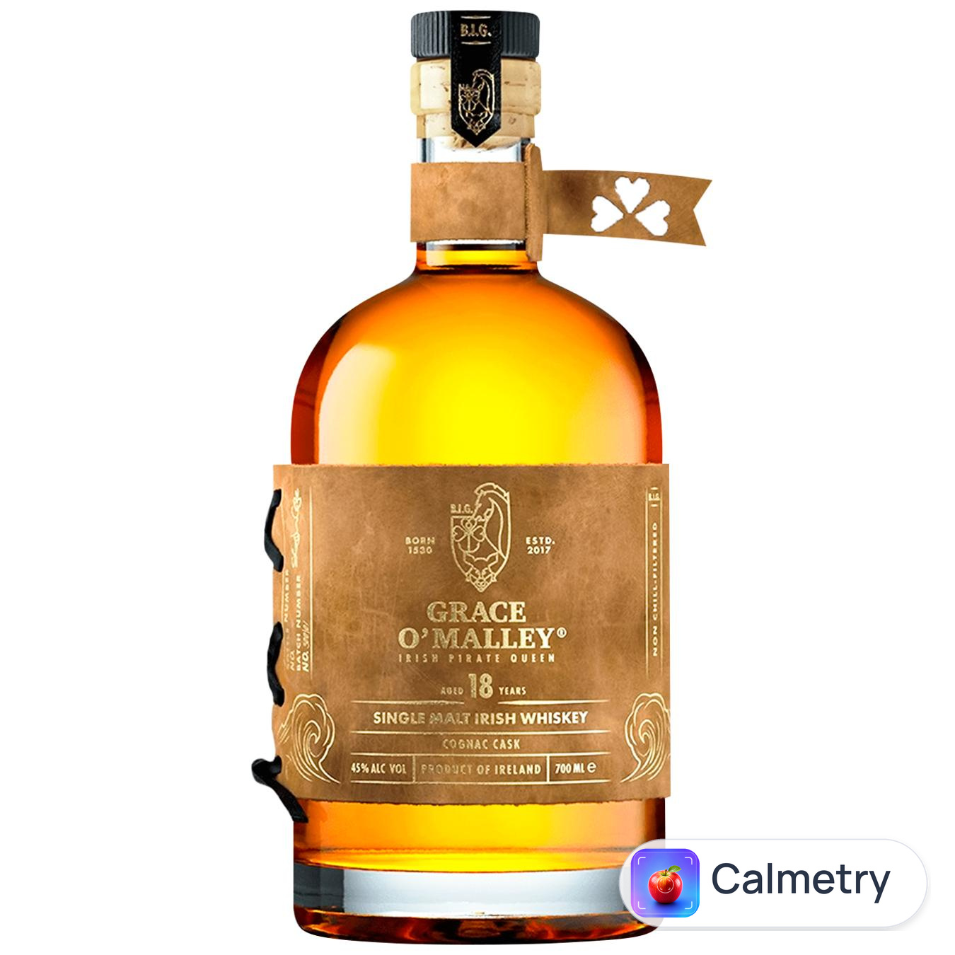 Віскі Grace O'Malley Cognac Cask 18 років 45% 0,7л