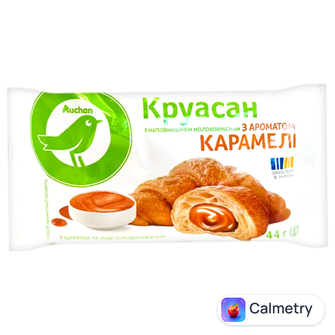 Круасан Auchan з ароматом карамелі 44г