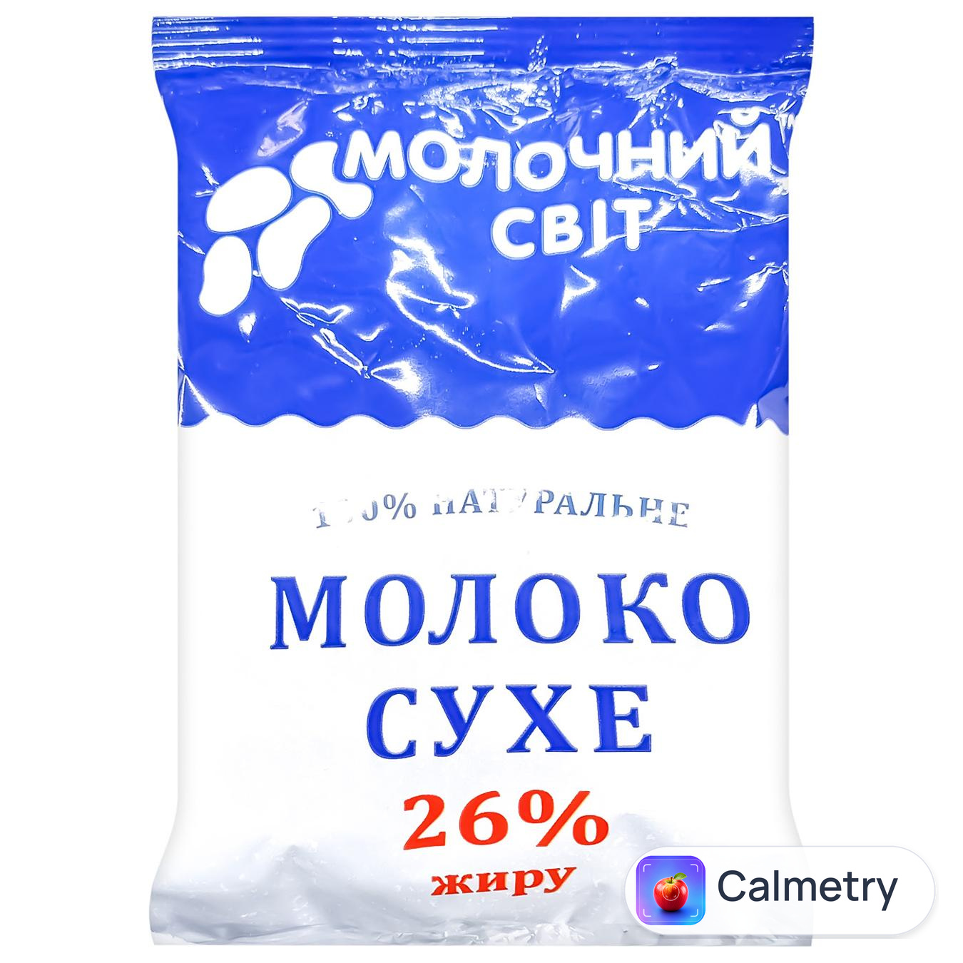 Молоко сухе Молочний Світ 26% незбиране 250г — фото продукту