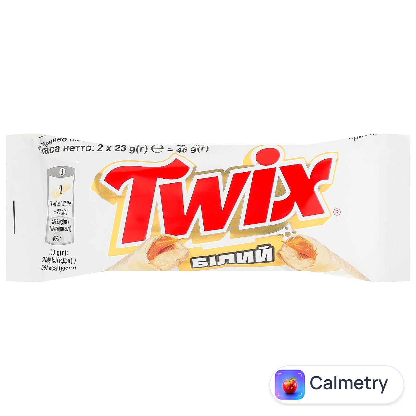 Батончик Twix у білому шоколаді 46г