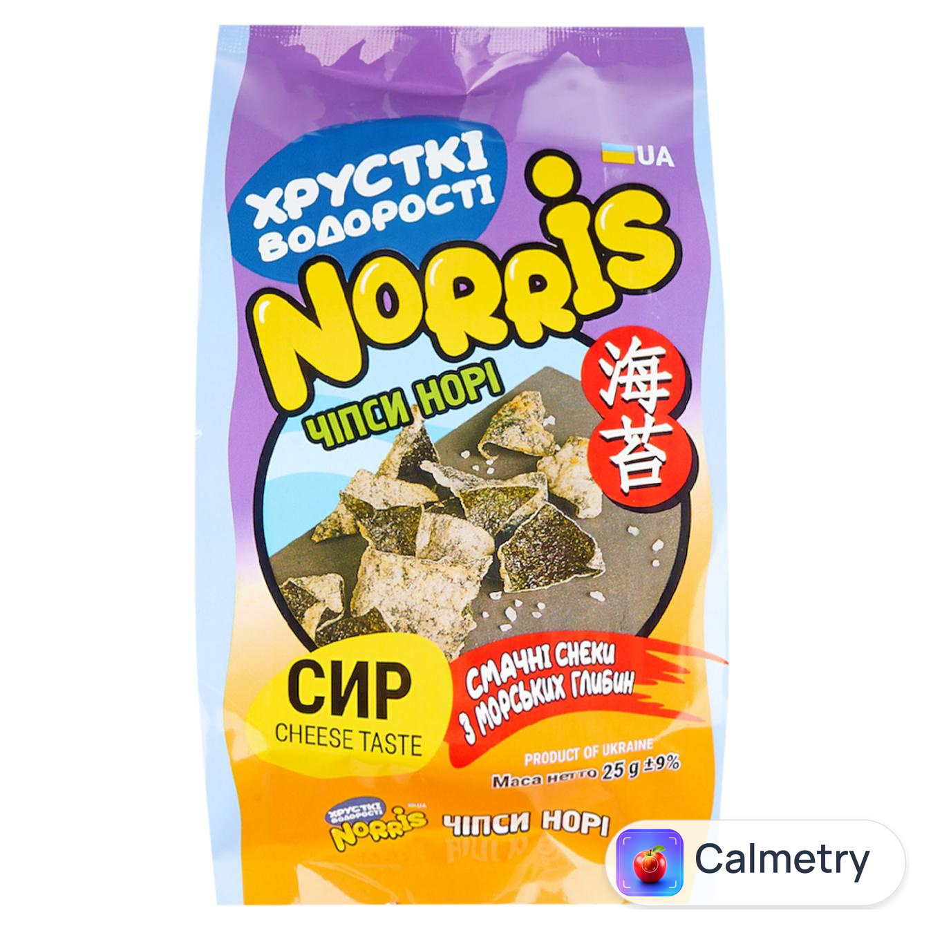 Чипси норі Norris з сиром 25г — фото продукту