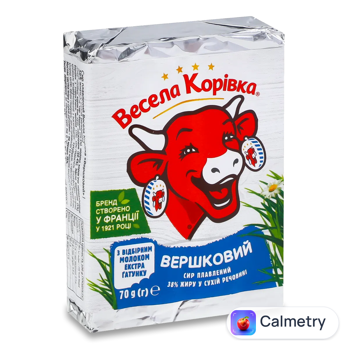 Сир плавлений «Весела корівка» вершковий 38% 70г