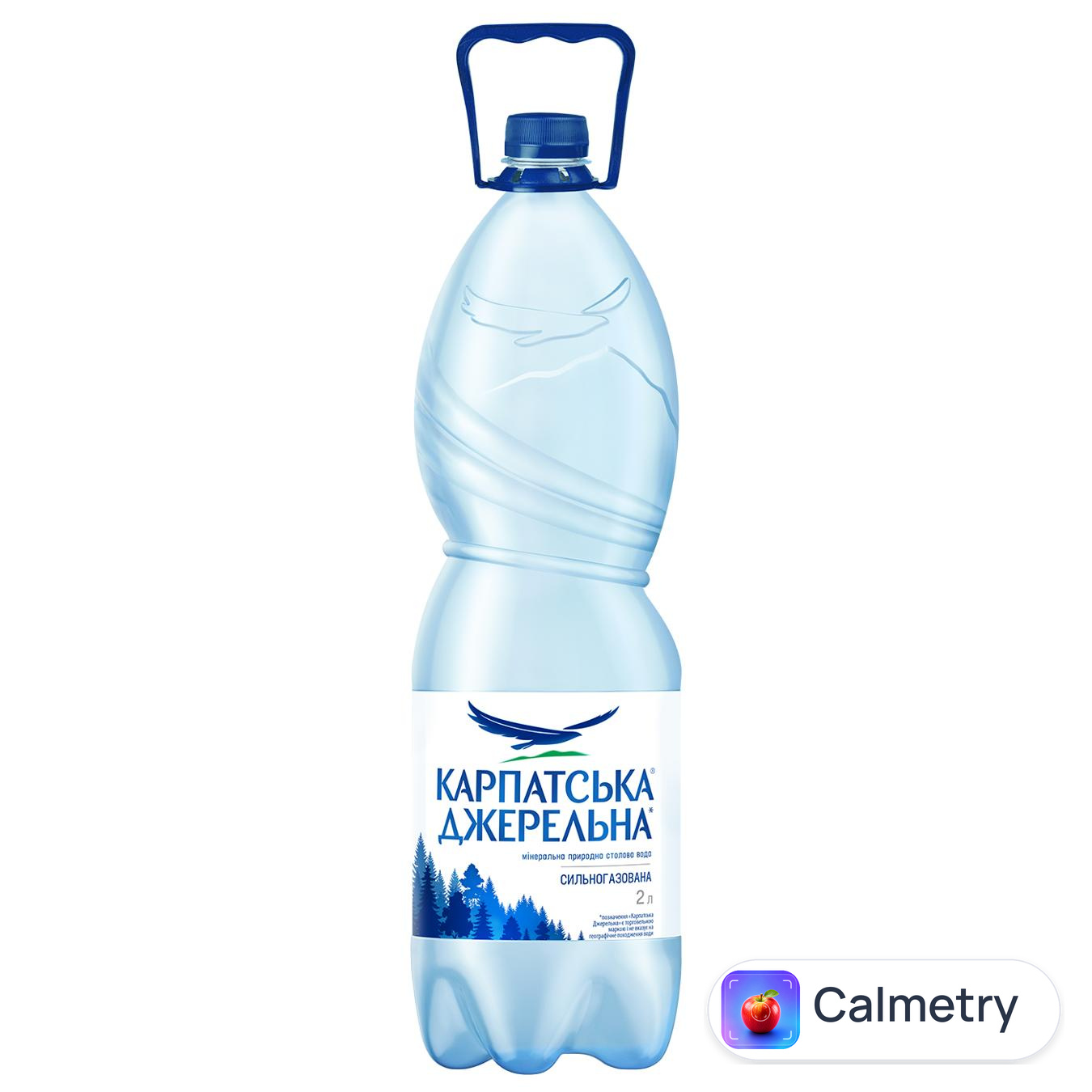 Вода мінеральна Карпатська Джерельна сильногазована 2л — фото продукту