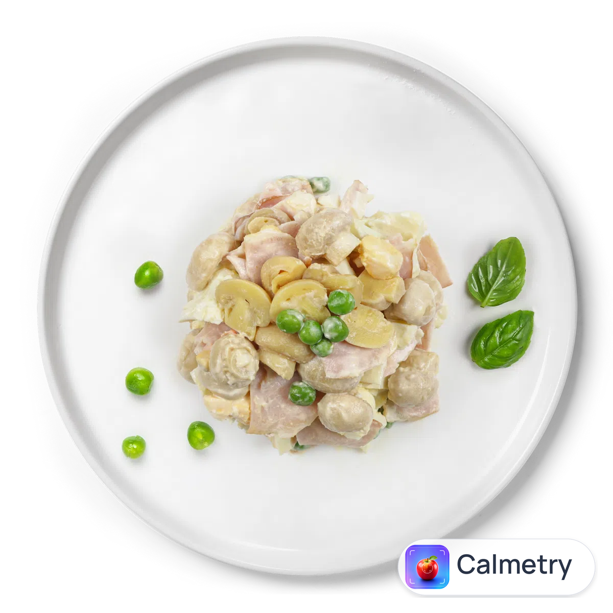 Салат з баликом та маринованими печерицями