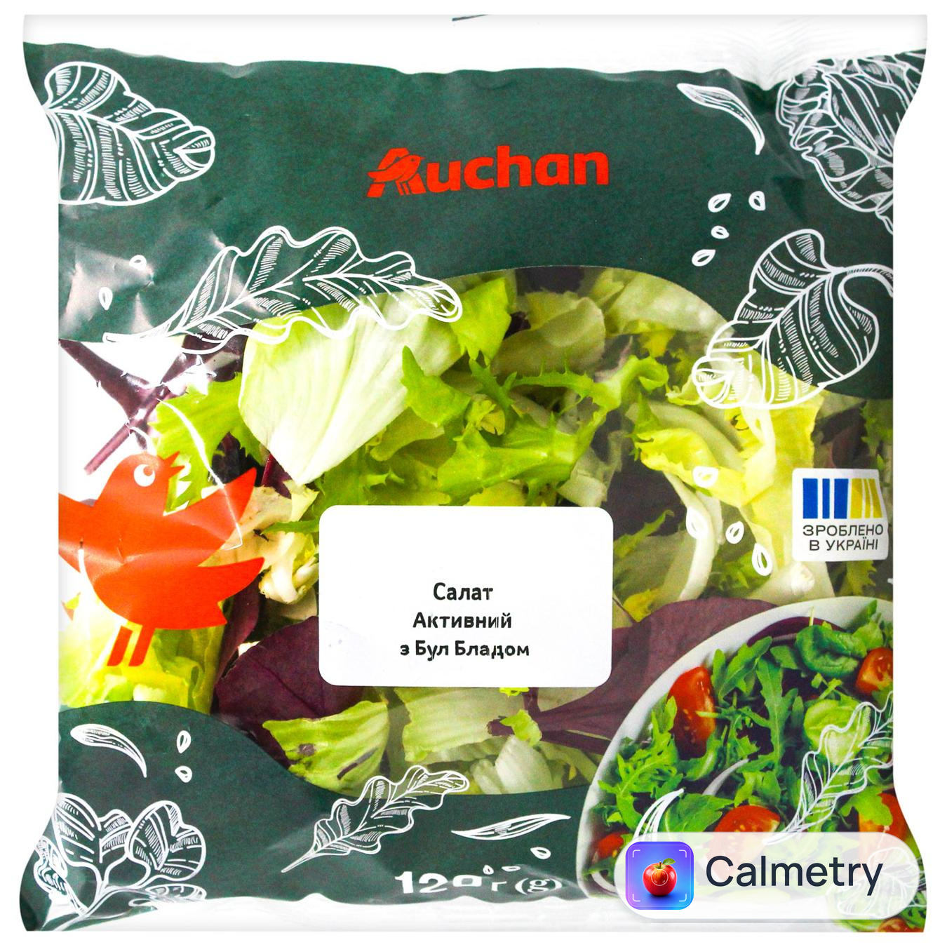Салат Auchan Активний з бул бладом 120г