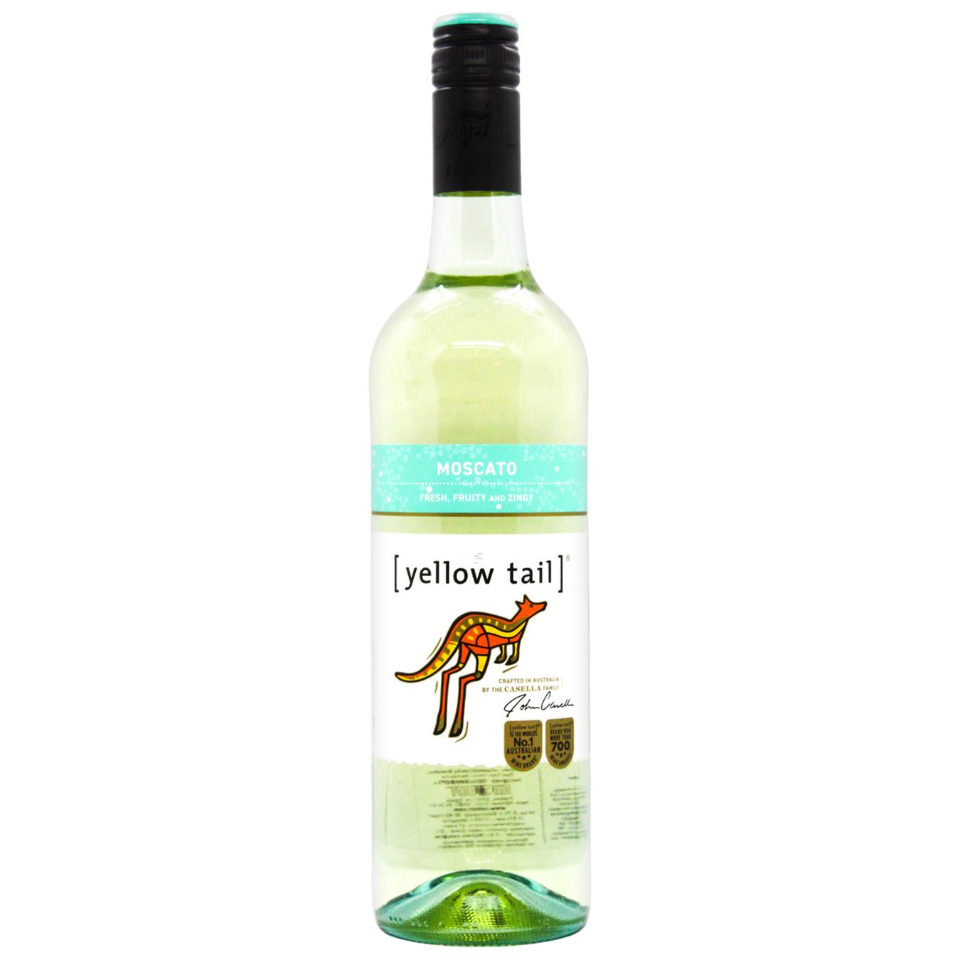 Вино Yellow Tail Moscato біле напівсолодке 7,5% 0,75л — фото продукту